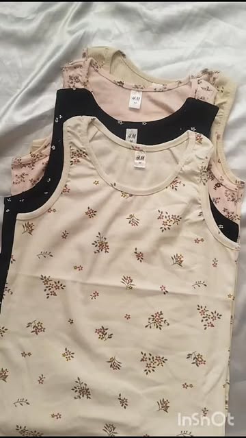تاپ کبریتی (پنبه) برند H&M سایز M,L